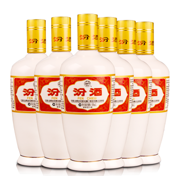 汾酒酒厂直供出口汾酒500ml杏花村白酒53度白版6瓶