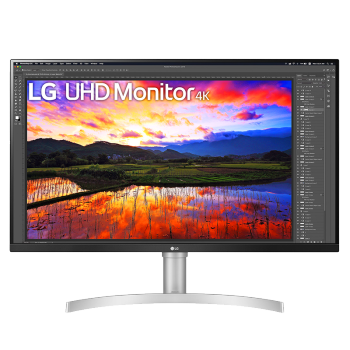LG 31.5英寸 4K显示器 HDR IPS屏 广色域 FreeSync 内置音箱 升降底座 游戏 超高清显示器 32UN650