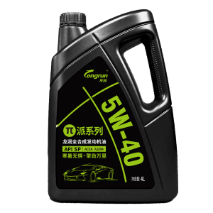 龙润润滑油派系列 高端全合成汽机油发动机润滑油 5W-40 SP级 4L 汽车保养
