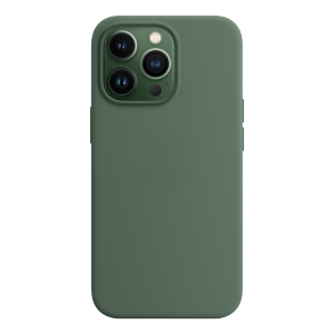 狸贝多 苹果13手机壳iPhone 12 ProMax保护套MagSafe磁吸液态硅胶全包防摔护镜壳 桉叶绿色【带壳动画】 iPhone 13