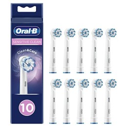 Oral-B 欧乐-B 欧乐B Sensitive Clean电动牙刷头采用清洁和护理技术，10 件装