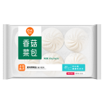 巴比 香菇菜包300g*2包 共12只早餐包子菜馒头生鲜面点 速食方便菜  