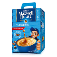 麦斯威尔原味速溶咖啡100条盒装 （1.3KG/盒）