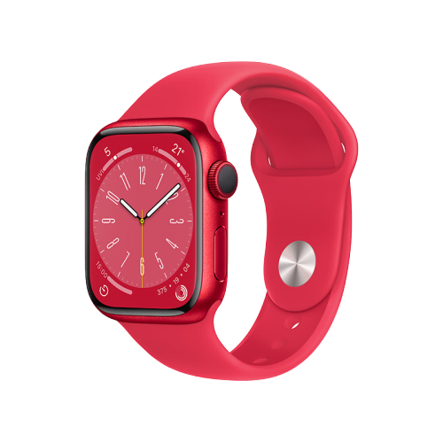 Apple Watch Series 8 智能手表GPS款41毫米红色铝金属表壳红色运动型表 