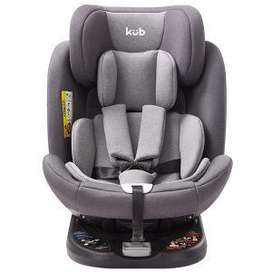 可优比（KUB）安全座椅0-12岁儿童360度旋转坐躺正反双向安装isofix接口汽车用 摩洛灰