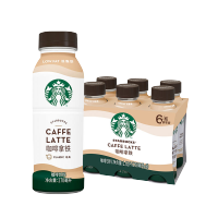 星巴克（Starbucks）星选 咖啡拿铁270ml*6瓶 即饮咖啡饮料(新老包装随机发货)