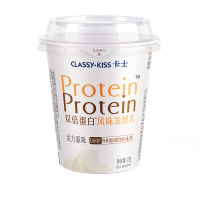 卡士CLASSY·KISS 双倍蛋白风味发酵乳 卡士酸奶 0食品添加剂 活力原味 12杯