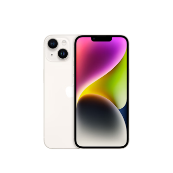 Apple iPhone 14 (A2884) 128GB 星光色 支持移动联通电信5G 双卡双待手机【大王卡】