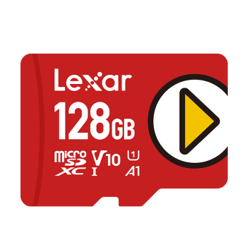 雷克沙（Lexar）128GB TF（MicroSD）存储卡U1 V10 A1 读150MB/s 手机平板监控适用 switch内存卡（PLAY）