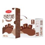 三元巧克力奶整箱250ml*24盒 生牛乳含量80%