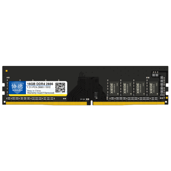 协德 (XIEDE)DDR4 2666 2667 16G台式机内存条 电竞吃鸡游戏系列内存 黑色