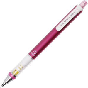 三菱（uni）KURU TOGA系列活动铅笔学生自动铅笔彩色 M3-450自动旋转铅芯0.3mm 粉色 单支装