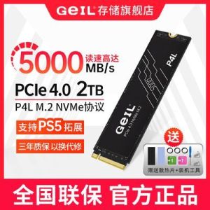 GeIL金邦P4L 4.0PCIE接口固态硬盘台式机笔记本电脑1T通用SSD M.2