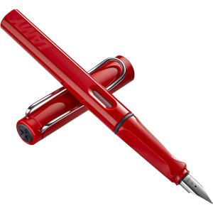 凌美(LAMY)钢笔 safari狩猎系列 红色 单只装 德国进口 F0.7mm送礼礼物