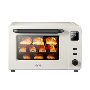 ACA烤箱家用小型电烤箱多功能烘焙40升全自动搪瓷大容量2022新款