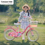 cakalyen可莱茵儿童自行车女孩公主中大童单车3-6岁-12辅助轮女童儿童车
