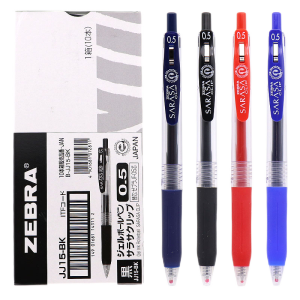 ƣZEBRA ձڰJJ15 ɫԱˮѧǩֱ 0.5mm ɫR 10֧װ