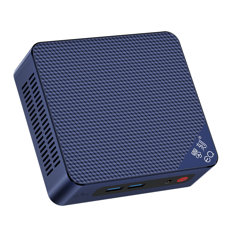 零刻 EQ12 英特尔12代最新Alder Lake-N100 25W 轻办公影音软路由迷你电脑主机 藏青蓝 准系统（无内存硬盘系统）