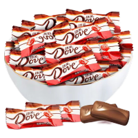 德芙（Dove）巧克力喜糖批发小粒牛奶巧克力糖果情人节年货糖果小零食儿童礼物 丝滑牛奶盒装15粒 盒装 67.5g