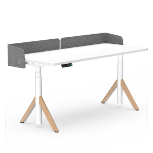 9am智能电动升降桌电脑桌书桌米家款白色桌板+白色桌腿 1200*600mm