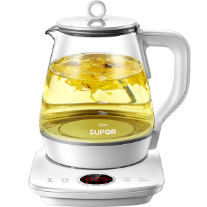 苏泊尔（SUPOR）养生壶 煮茶壶 电水壶烧水壶电热水壶 花茶壶电茶壶1.5L煮茶器 玻璃 SW-15YJ28