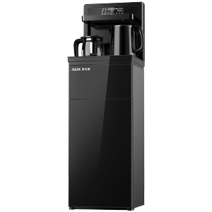 奥克斯（AUX） 茶吧机 免安装家用多功能智能遥控双出水口可折叠下置水桶立式下置式饮水机 高端遥控可折叠黑色温热型