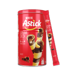 爱时乐（Astick）巧克力味夹心棒(注心饼干）蛋卷威化饼干休闲零食小吃330g罐装