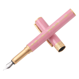 n9钢笔高端签字笔商务办公送礼原装施密特F尖故宫文化创意联名锦轴系列 落樱 粉色 