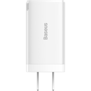倍思65W氮化镓充电器套装 兼容PD45W/20W多口Type-C快充头 适用苹果14华为小米macbook联想笔记本 白