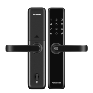 松下（Panasonic） 指纹锁 智能门锁家用防盗门电子锁 刷卡指纹密码智能锁 【指纹刷卡款】V-S316F-墨岩黑