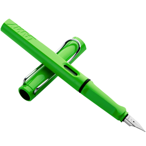 凌美(LAMY)钢笔 safari狩猎系列 绿色 单只装 德国进口 F0.7mm送礼礼物