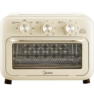 美的（Midea） 空气炸锅烤箱一体机小型家用烘培炉电烤箱二合一2022新款PT1210 12L 杏色