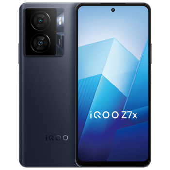 vivo iQOO Z7x 6GB+128GB 深空黑 80W闪充 6000mAh巨量电池 骁龙695 120Hz竞速屏 5G手机iqooz7x