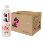 秋林（QiuLin）苏打水果味气泡水450ml*12瓶0糖0脂肪含膳食纤维汽水饮料整箱白桃味