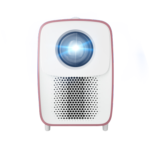 刻刻（Ceker）投影仪D5一键蓝牙音响家用高清1080P支持4K内置氛围灯梯形校正卧室投影机电视家庭影院玫瑰金