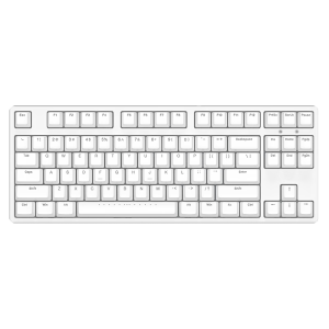 ikbc 粉色键盘机械键盘无线键盘C87C104樱桃键盘办公游戏cherry轴樱桃机械键盘pbt C87白色有线87键 红轴