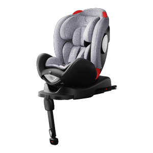英氏（YEEHOO）婴儿汽车安全座椅宝宝可坐可躺360度旋转座椅车载通用儿童0-7岁 （星辰灰）儿童自旋旅转安全座椅