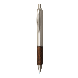 三菱（uni）按动中性笔 橡木杆商务学生办公签字笔UMN-515（替芯UMR-85N）0.5mm 粗杆深木色 黑芯