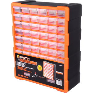 拓为（Tactix）收纳盒零件盒抽屉式乐高分格工具螺丝LEGO模型塑料盒零件箱60格