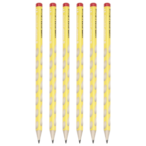 思笔乐（STABILO）洞洞铅笔 小学生文具 HB铅笔 儿童矫姿练字 考试铅笔 324黄色6支装 大规格铅笔