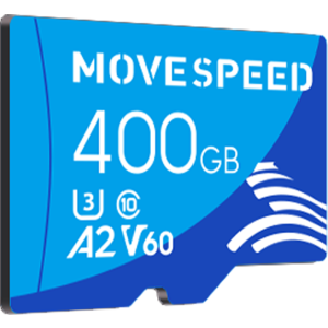 移速（MOVE SPEED）400GB TF（MicroSD）存储卡 A2 U3 V60 4K 监控摄像头&行车记录仪手机内存卡 读速100MB/s