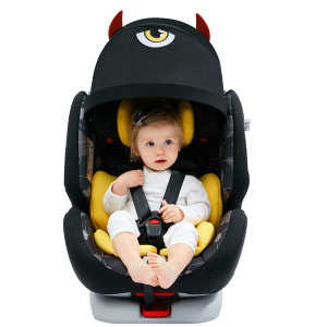 ledibaby乐蒂宝贝儿童安全座椅0-4-12岁汽车婴儿宝宝可坐躺360旋转isofix 小恶魔（360度旋转，0-12岁）