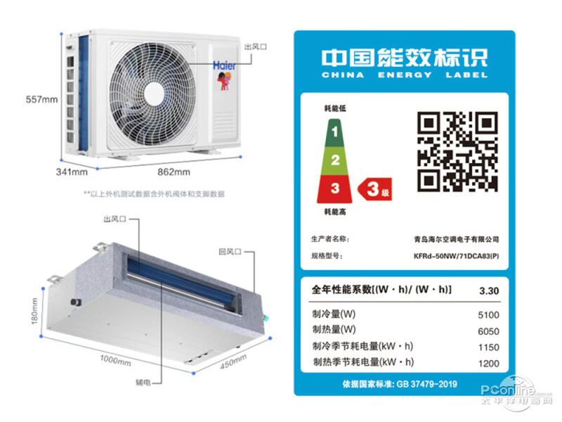 海尔KFRd-50NW/71DCA83(P)图片