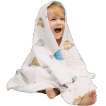 EMXEE 嫚熙 MX488203779 婴儿浴巾 雨夜童话 105*105cm