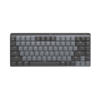 罗技（Logitech）大师系列 MX MECHANICAL高性能低噪无线双模迷你机械键盘 智能键盘 84键 段落青轴
