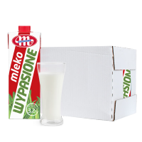 妙可（Mlekovita）波兰原装进口 冠军系列 3.2全脂纯牛奶 1L*6盒 优质蛋白 礼盒装