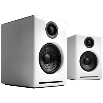 声擎（Audioengine）A2+ Wireless 电脑桌面音响台式小型 高音质蓝牙音箱有源hifi音响家用有线 北极白