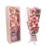 PLUS会员：FirstLove 33朵粉色香皂玫瑰康乃馨礼盒