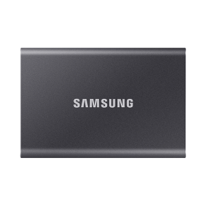 三星（SAMSUNG） 2TB Type-c USB 3.2 移动固态硬盘（PSSD） T7 灰色 NVMe传输速度1050MB/s 超薄时尚