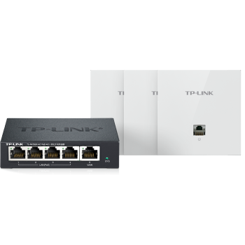 TP-LINKAX3000全屋WiFi6薄款路由器无线面板AP套装家用企业mesh组网易展版双频千兆5口AC路由器*1+3AP白色